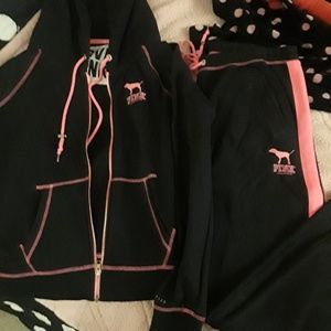 Victoria's Secret pink limited edition jogger outf